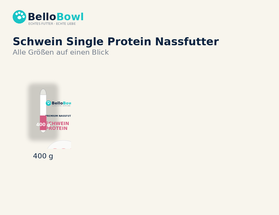 BelloBowl Schwein Single Protein Nassfutter