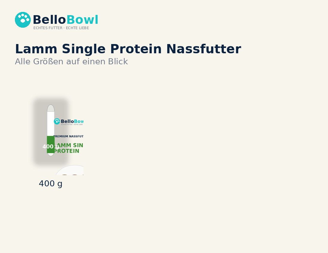 BelloBowl Lamm Single Protein Nassfutter