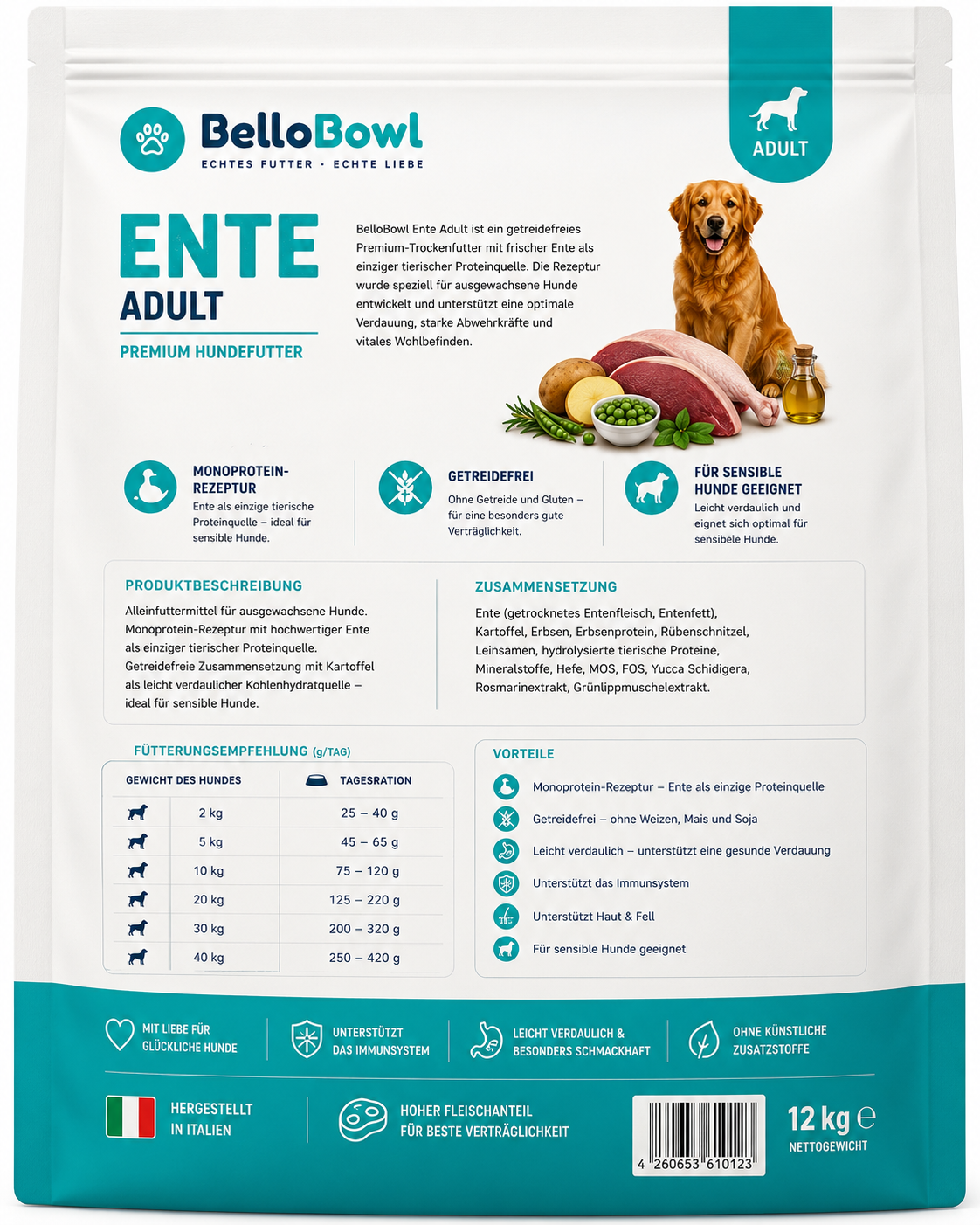 BelloBowl Ente Adult