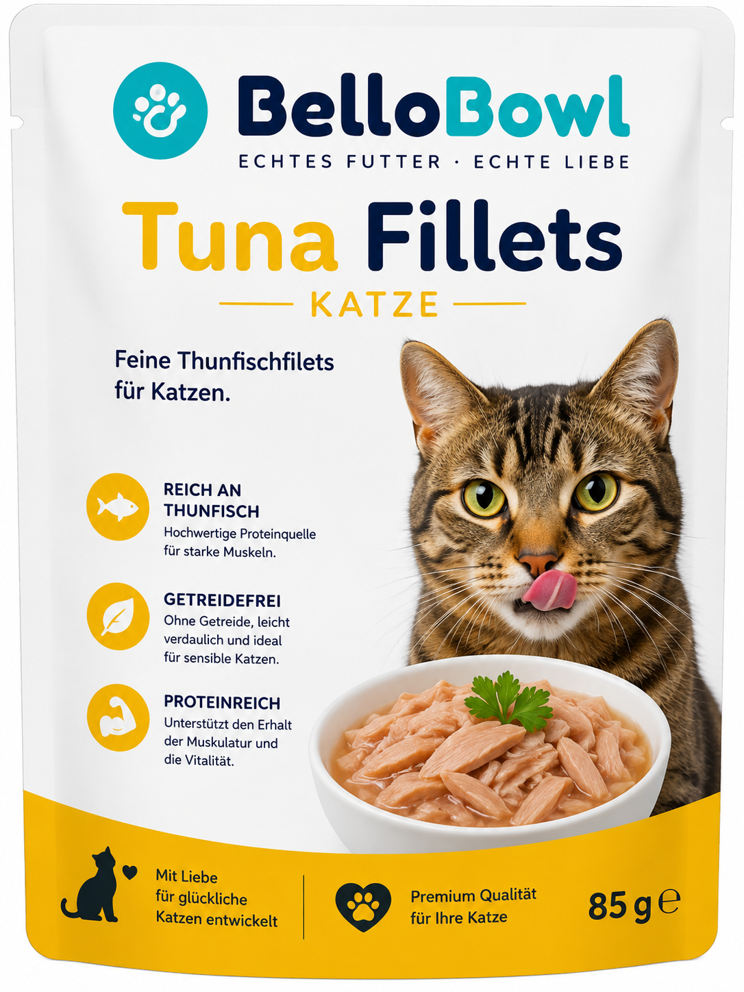 BelloBowl Tuna Fillets Katze