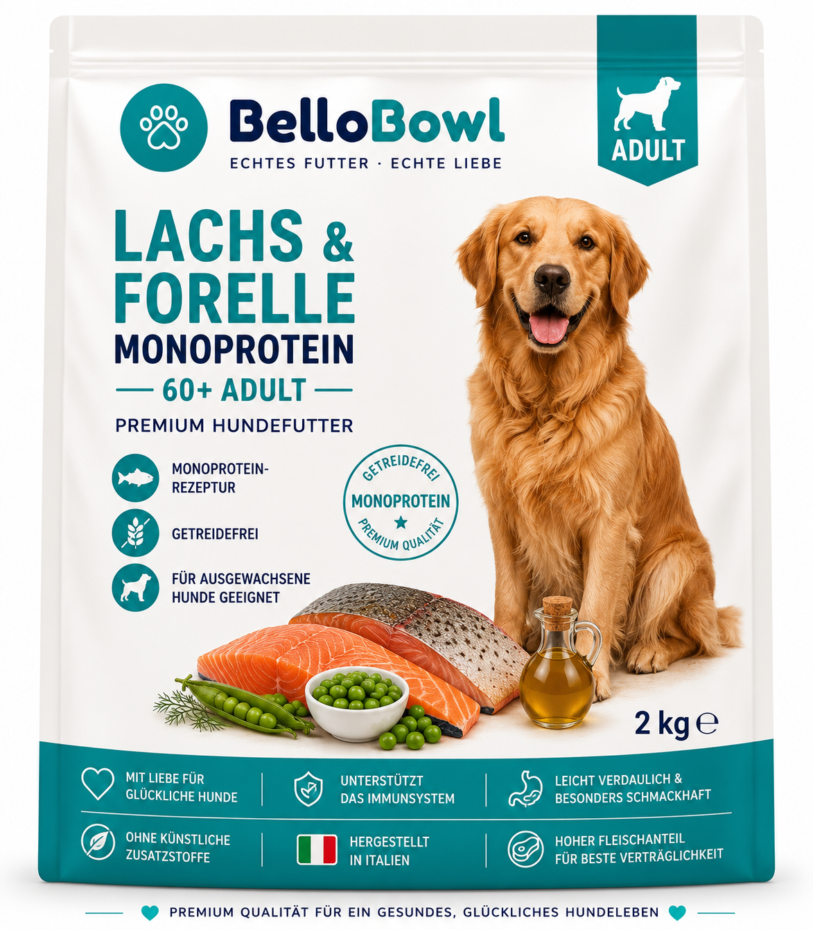 BelloBowl Lachs & Forelle Adult